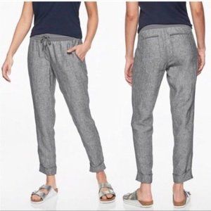 Athleta Bali Linen Drawstring Pocket Joggers
